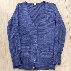 JCrew XS Purple Cardigan